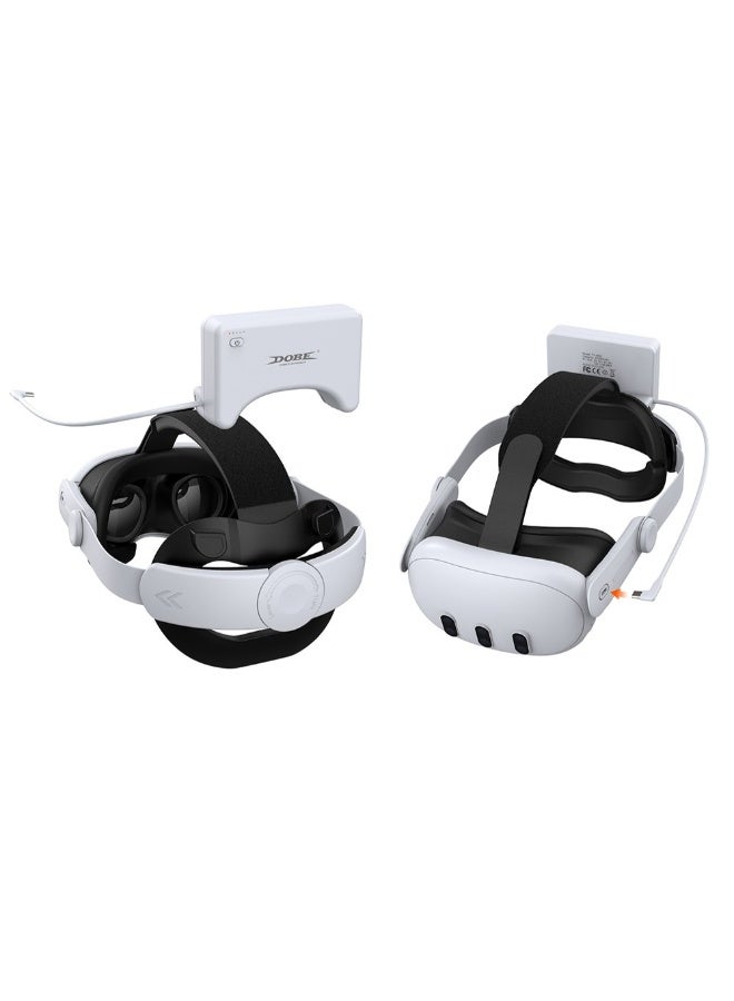 DOBE Head Strap with Battery for Meta/Oculus Quest 3/Quest 3S, 18500mWh Battery Pack for Extended Playtime, Fast Charging VR Power, Adjustable Elite Strap Enhanced Support and Balance in VR - Image 4